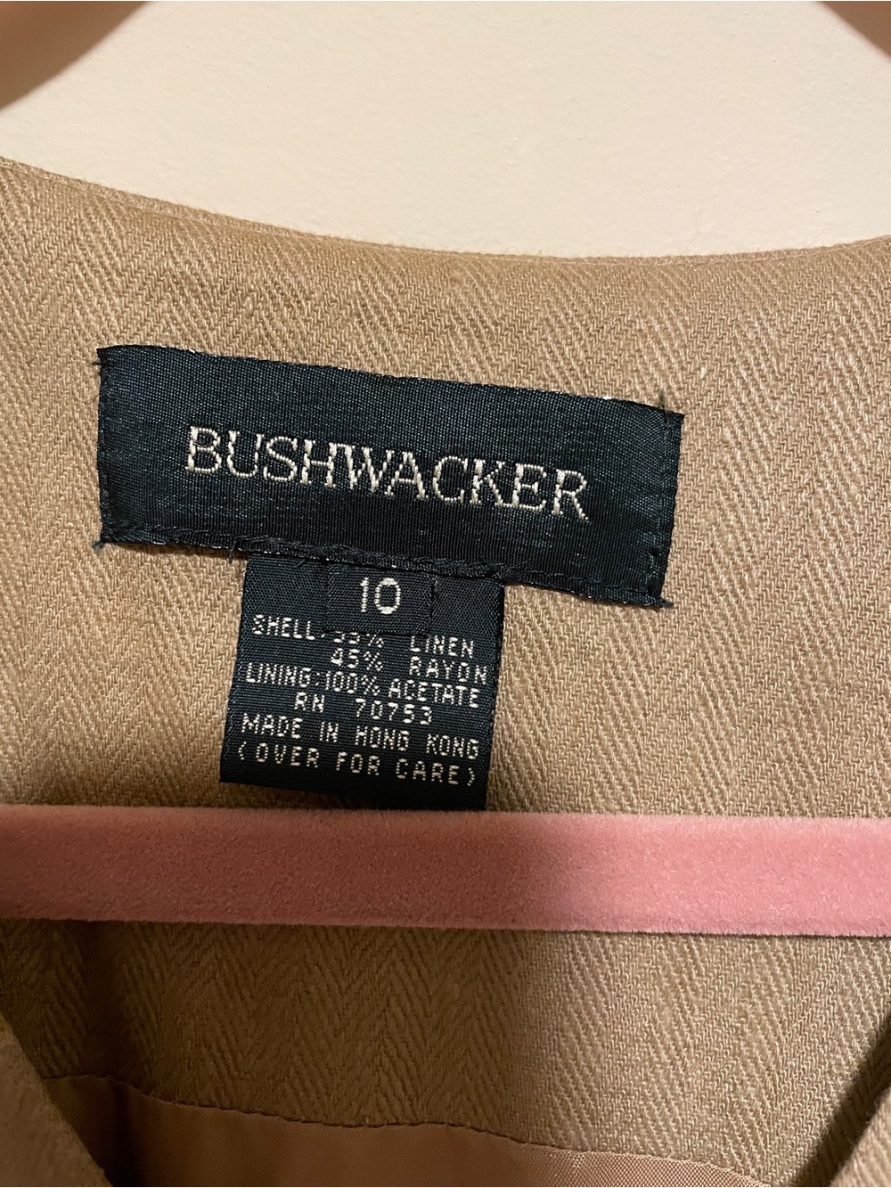 Bushwacker Women's Tan Linen-Blend Blazer